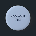 Badge Rond 5 Cm Soft Sky Blue Button<br><div class="desc">Personalizable dark blue text. ---- Soft Sky Blue is a light powder blue with a slightly muted,  cool tone. Airy and delicate,  it feels calm,  fresh,  and effortlessly soothing - a versatile,  timeless,  and classy shade.</div>