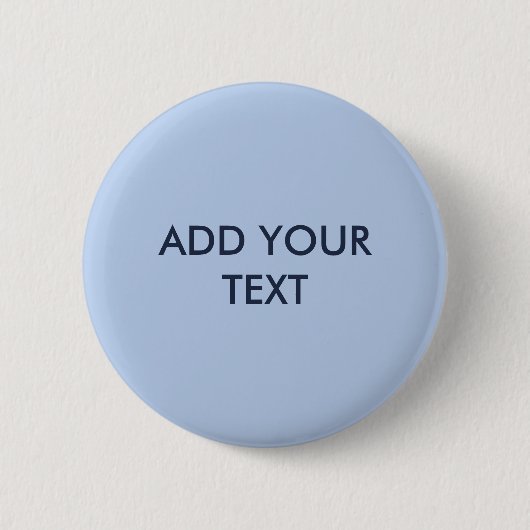 Badge Rond 5 Cm Soft Sky Blue Button (Devant)