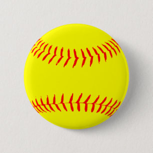 Badge Rond 5 Cm Softball Customisé