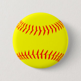 Badge Rond 5 Cm Softball Customisé