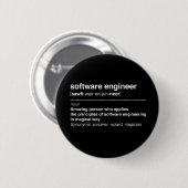 Badge Rond 5 Cm Software Engineer (Devant & derrière)
