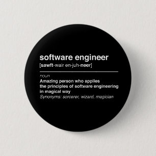Badge Rond 5 Cm Software Engineer