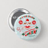 Badge Rond 5 Cm Soin de Noël (Devant & derrière)