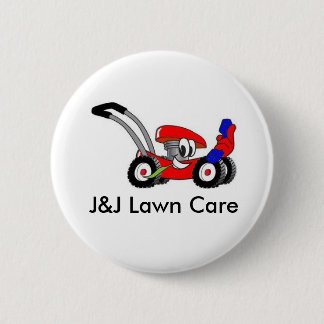 Badge Rond 5 Cm Soin de pelouse de J&J