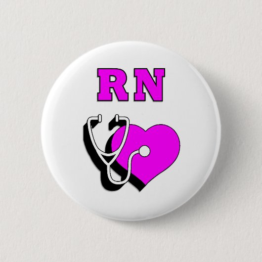 Badge Rond 5 Cm Soin de RN (Devant)