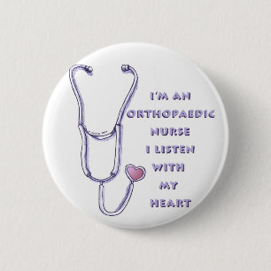 Badge Rond 5 Cm Soins cardiaques orthopédiques