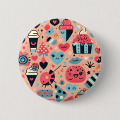 Badge Rond 5 Cm Soins doux Fiesta (Devant)