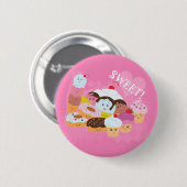 Badge Rond 5 Cm Soins sucrés (Devant & derrière)