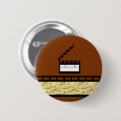 Badge Rond 5 Cm Soirée cinéma (Devant & derrière)