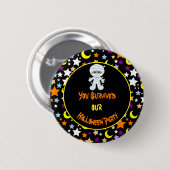 Badge Rond 5 Cm Soirée costumée d'Halloween Mummy Boy (Devant & derrière)