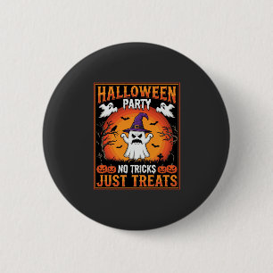 Badge Rond 5 Cm Soirée Halloween Fantôme Pas de Farces Juste des F