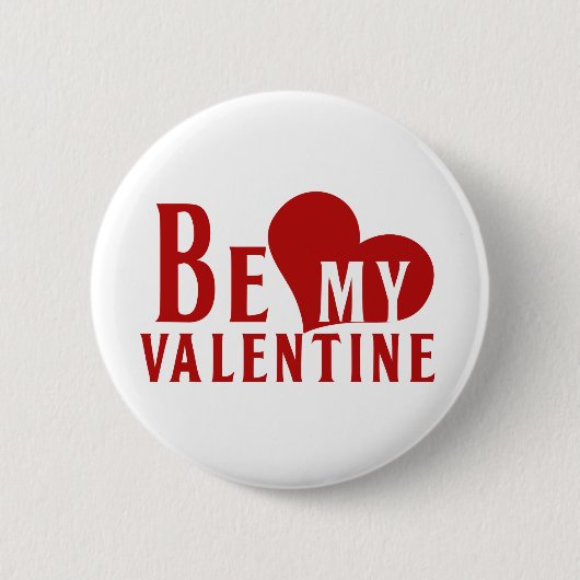 Badge Rond 5 Cm Sois ma Saint Valentin (Devant)
