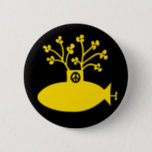 Badge Rond 5 Cm Soixante-marins jaunes<br><div class="desc">Bouton de Paix style Sous-marin Jaune des années soixante.</div>