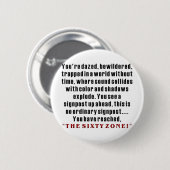 Badge Rond 5 Cm soixantième Anniversaire (Devant & derrière)