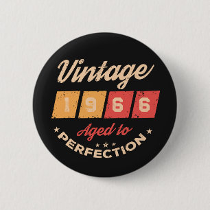 Badge Rond 5 Cm Soixantième anniversaire personnalisé vintage 60 a