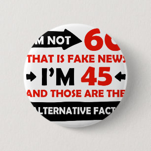 Badge Rond 5 Cm soixantième cadeaux d'anniversaire an