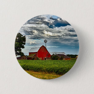 Badge Rond 5 Cm soja de culture Vintage rustique