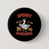 Badge Rond 5 Cm Soky Goosemas Funny Goose Halloween Christmas Cost (Devant)