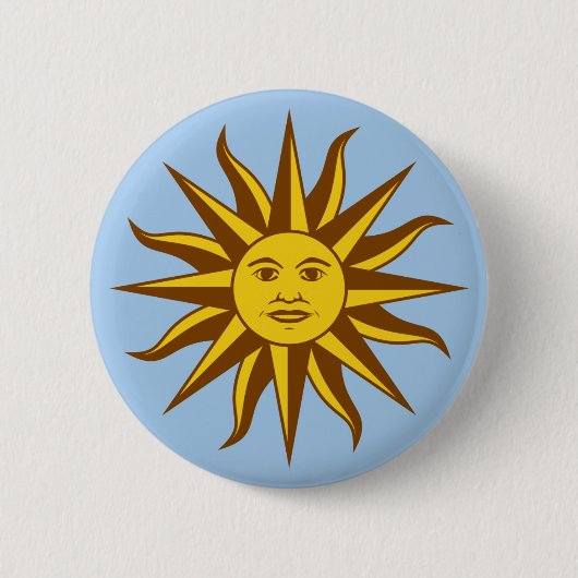 Badge Rond 5 Cm Sol de Mayo - URUGUAY (Devant)