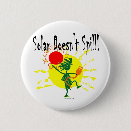 Badge Rond 5 Cm Solaire ne se renverse pas (Devant)