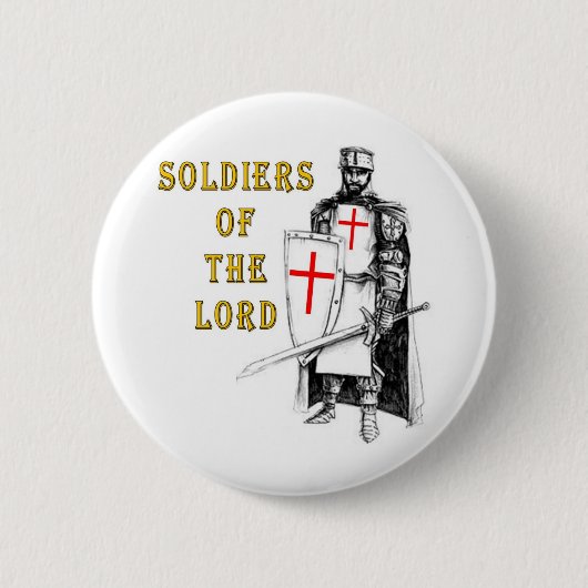 BADGE ROND 5 CM SOLDATS DE L'ÉTERNEL (Devant)