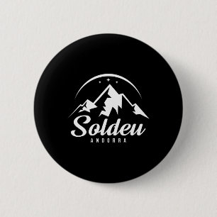 Badge Rond 5 Cm Soldeu Andorre Station de ski Ski Snowboard
