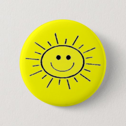 Badge Rond 5 Cm Soleil (Devant)