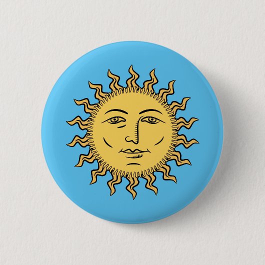 Badge Rond 5 Cm Soleil (Devant)