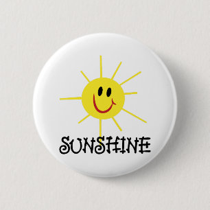 Badge Rond 5 Cm Soleil