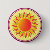 Badge Rond 5 Cm Soleil (Devant)
