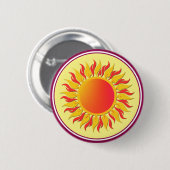 Badge Rond 5 Cm Soleil (Devant & derrière)