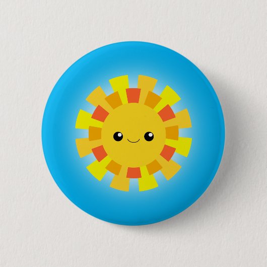 Badge Rond 5 Cm Soleil (Devant)