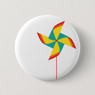 Badge Rond 5 Cm soleil d'arc-en-ciel