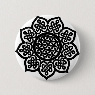 BADGE ROND 5 CM SOLEIL GOTHIQUE