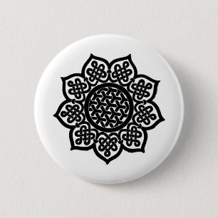 BADGE ROND 5 CM SOLEIL GOTHIQUE