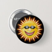 Badge Rond 5 Cm Soleil souriant (Devant & derrière)