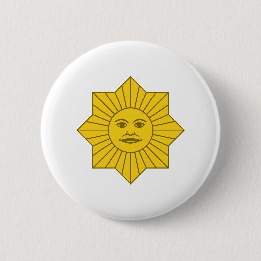 Badge Rond 5 Cm Soleil uruguayen de mai (Devant)