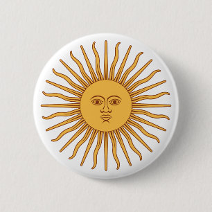 Badge Rond 5 Cm Solénoïde De Mayo de l'Argentine