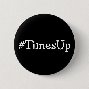 Badge Rond 5 Cm Solidarité de #TimesUp contre l'abus et le