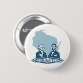 Badge Rond 5 Cm Solidarité du Wisconsin (Devant & derrière)