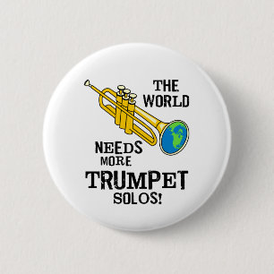 Badge Rond 5 Cm Solos de trompette