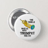 Badge Rond 5 Cm Solos de trompette (Devant & derrière)