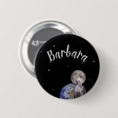 Badge Rond 5 Cm Solstice d'hiver : (Devant & derrière)