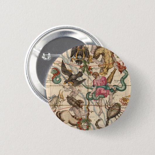 Badge Rond 5 Cm Solstice d'hiver (Devant & derrière)