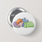 Badge Rond 5 Cm Sommeil de garçon (Devant & derrière)