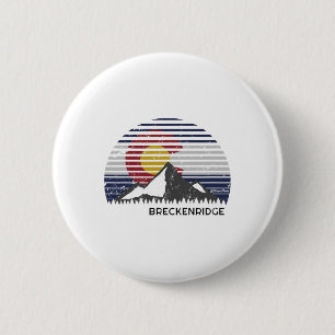 Badge Rond 5 Cm Sommet de Breckenridge Colorado