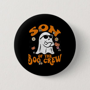 Badge Rond 5 Cm Son Boo Crew Super Correspondance Famille Hallowee