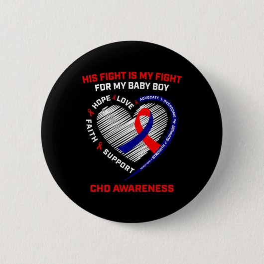 Badge Rond 5 Cm Son combat Ba1 (Devant)