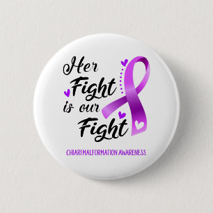 Badge Rond 5 Cm Son combat contre la malformation de Chiari