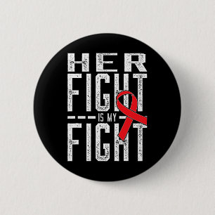 Badge Rond 5 Cm Son combat est ma lutte Conscience du cancer du sa